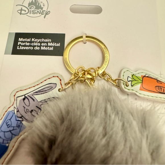 NWT. Zootopia poof keychain. Poof ball gray keychain with Judy Hopps - Picture 2 of 6